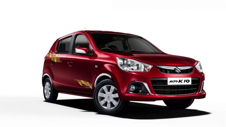 Maruti Alto K10的價格升級后徒步旅行