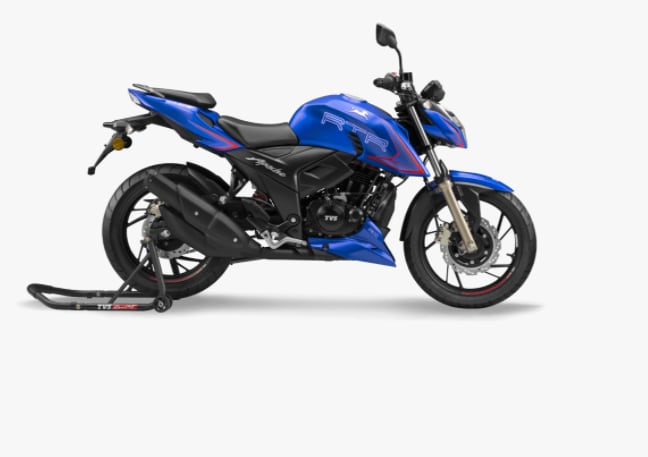 電視電機推出Apache Rtr 200 4V摩托車配有3種騎行模式，自行車價格為1.28萬盧比
