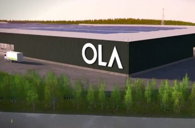 OLA揭示了印度市場的電子踏板車的首次外觀