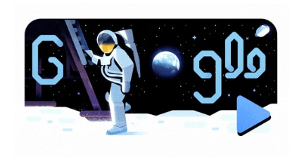 50年的月亮登陸：Google Doodle慶祝阿波羅11周年紀念品與宇航員Mike Collins敘述的動畫視頻剪輯