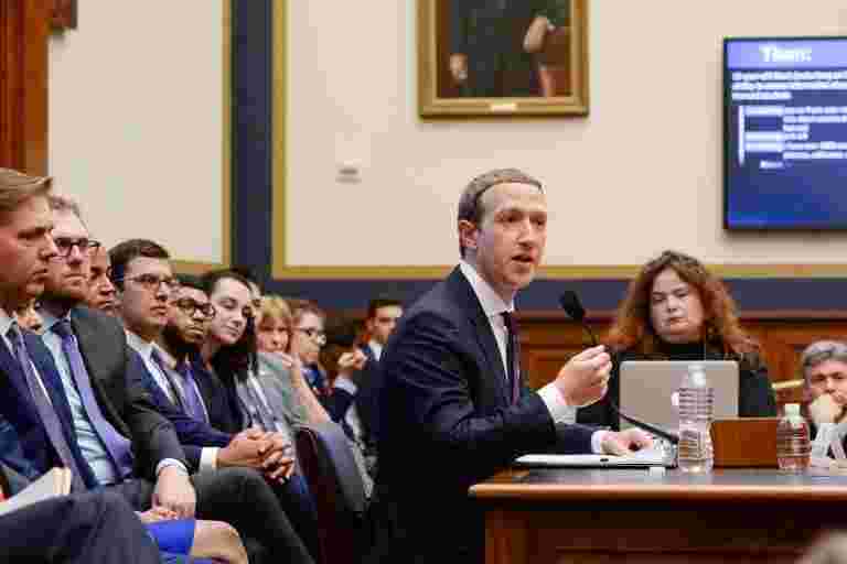 Facebook的Mark Zuckerberg在美國國會大會上數字貨幣，隱私，選舉