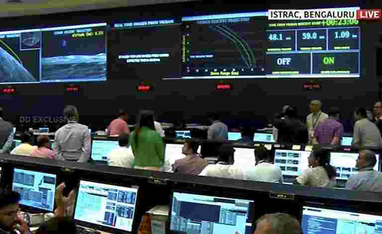 ISRO ChandRayaan-2月亮登陸的痛苦最終時刻