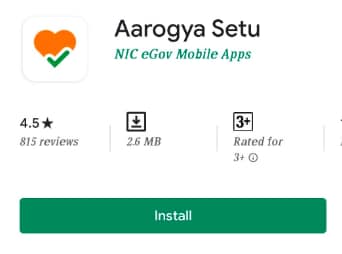 報告說，沒有在Mobilephone上安裝Aarogya Setu應用程序在諾伊達的懲罰犯罪