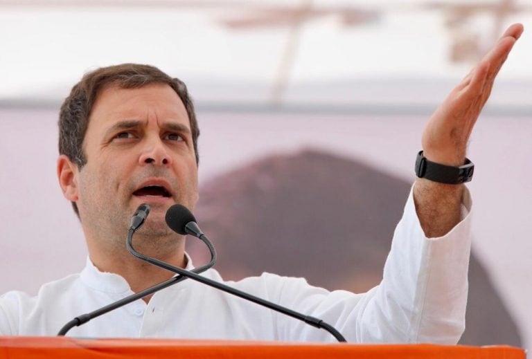 PM Modi忽略了農民的問題，說Rahul Gandhi