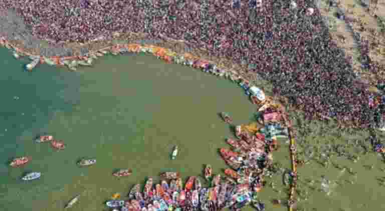 Magh Mela 2020，在Prayagraj，是環保的