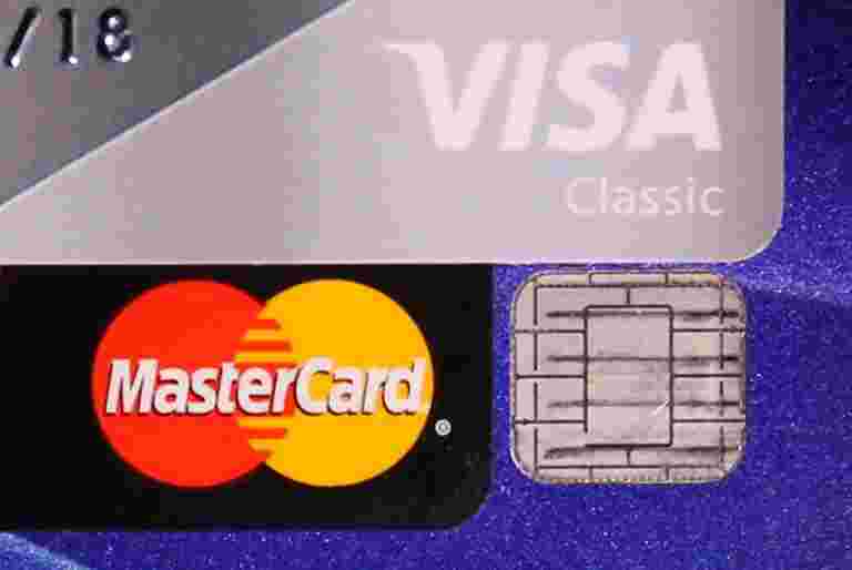 Visa，Mastercard達到62億美元的紙牌刷新費用
